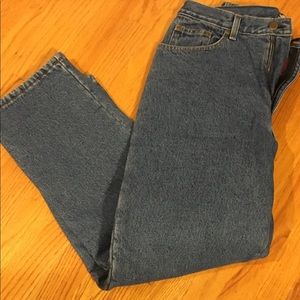 llbean fleece lined jeans